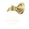 Z-Lite Vaughn Wall Sconce, 1-Light, 7.75 In.W x 6 In.L x 9.5 In.H, Luxe Gold/Matte Opal 735-1S-LG - alternate 4